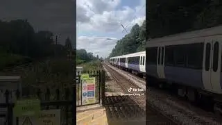 Elizabeth Line Class 345 passing at 40mph with a GWR Class 387 at 125mph