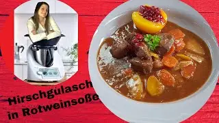 Hirschragout in Rotweinsauce mit Wurzelgemüse | Wildgerichte Thermomix | ThermoMixenmitClaudia