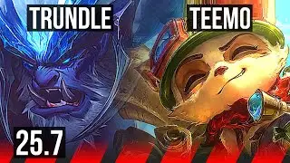TRUNDLE vs TEEMO (TOP) | EUW Diamond | 25.7
