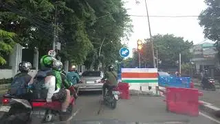 Morning Drive in Central Jakarta from Proklamasi to RP Soeroso Menteng via Pegangsaan Barat