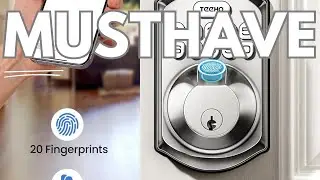 Built-in WiFi Smart Lock! 🌐 TEEHO Fingerprint Deadbolt Review - No Hub Keyless Entry (Alexa!)