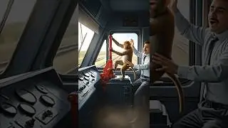 The Monkey Who Stopped a Train and Prevented a Disaster | Shivam Kumar #ai #shorts #monkey #train