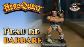 Peindre facilement la peau du barbare de HeroQuest, tuto en quelques &eacute;tapes #heroquest