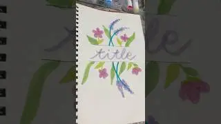 Day#18 Let&rsquo;s start a challenge 20days front page design of notebook #art #challenge