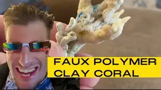 Artificial Coral Reef sculpted in Polymer Clay