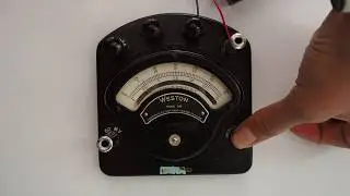 Vintage Antique Weston Voltmeter Model 280 Steampunk Industrial Instrument