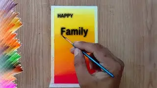 International Family Day Drawing Easy | How To Draw Happy Family Day | Family Day 2022