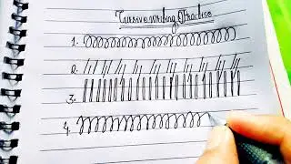 Cursive Writing Basic Strokes | Cursive writing practice | how to improve handwriting in English