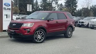2018 Ford Explorer Sport, Nav, Moonroof, AWD Review | Island Ford