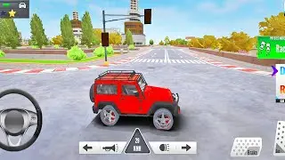 Open World Jeep Driving Mission Game | Jeep Racing Game | Red Jeep Driving 3D Game