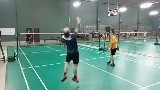 Mabar badminton di Lap Atlas Palembang 12 Jan 26 (Nico/Morris vs Adi/Rahman)