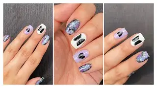Easy BTS nail art design || Nail art at home