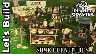Planet Coaster - Building some furnitures for the workshop - Timelapse