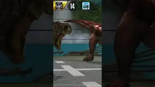 T Rex vs T Rex gen 2 in JW the game part 2!