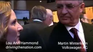 Martin Winterkorn, Volkswagen AG, at the 2011 NAIAS North American International Auto Show (NAIAS)