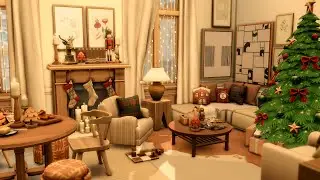 Christmas Family Apartment 🎄// The Sims 4: Speed Build (With CC)