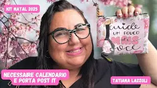 Necessaire Calendário 2026 e porta Post it - Natal 