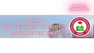 DAY 2 NAGRAT 2025 Staff Promotion Aptitude Test Prep