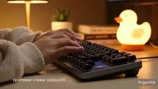 ASMR Keyboard Typing for Sleep & Focus | Relaxing Mechanical Sounds &ndash; Epomaker x Feker Galaxy100