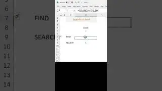Find vs Search function in excel