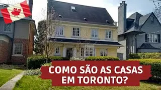 COMO SÃO AS CASAS EM TORONTO - WALK - Viajar para o Canadá🇨🇦