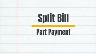 ACE POS - Split Pay & Partial pay