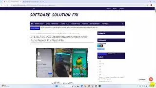 Zte Blade A35 Network Unlock After Resat Fix | Dead Repair Unlock Network