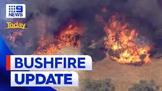 WA bushfires: Conditions begin to ease as firefighters battle the blaze | 9 News Australia