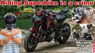 Caught by Police? 🚨👮 Lucknow Superbiker Reality Exposed! | Z900 Seized ?
