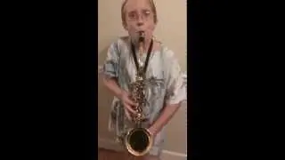 Mac on Sax - practice #1 at home