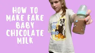 How to make fake baby chocolate milk #play￼