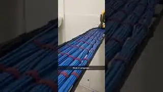 Data cabling in progress
