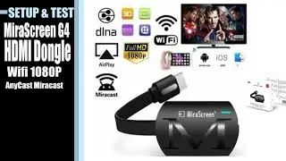 Mirascreen G4  or anycast Dongle HDMI Wifi Setup & Unboxing