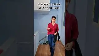 How to style a Ribbed Skirt |Bodycon Skirt| one Skirt 4Ways#fashionblogger#fashion#fashionstylist