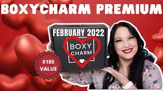 BOXYCHARM PREMIUM BOX FEBRUARY 2022 UNBOXING #BOXYGLAMENTINE #BOXYCHARM #MYSTERYBOX