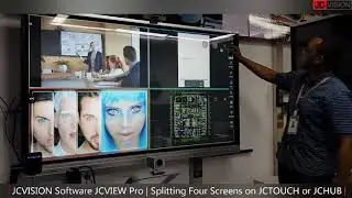 JCVISION Software JCView Pro | Splitting JCTOUCH /JCHUB With Four Screens