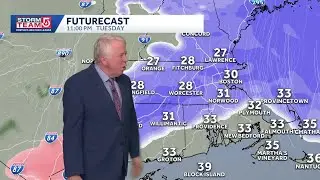 Video: Snow to slow evening commute