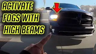 HOW TO KEEP YOUR FOG LIGHTS FROM TURNING OFF WITH HIGH BEAMS 4TH GEN RAM TRUCK
