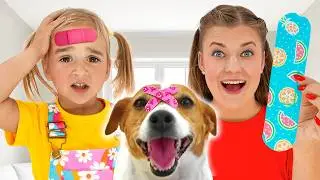 Alice und Tante helfen bei einem Aua - Geschichten für Kinder