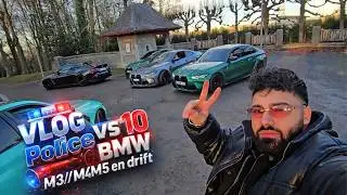 Police vs 10 BMW M3/M4/M5 en drift&hellip; c&rsquo;&eacute;tait incontr&ocirc;lable VLOG 😈