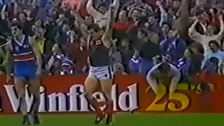 1987, Rd 22 - All Melbourne Goals & Final Siren - Footscray v Melbourne - Western Oval