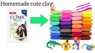 How to make cute clay at home,very easy to make ,like market clay so don't skip the video 