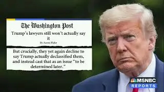 Trump's Lawyers Contradict Him On Declassified Docs Claim