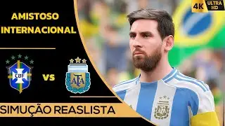 ARGENTINA X BRASIL | AMISTOSO INTERNACIONAL | GOGOSZ PATCH 4K60FPS GAMEPLAY ULTRA REALISTA.