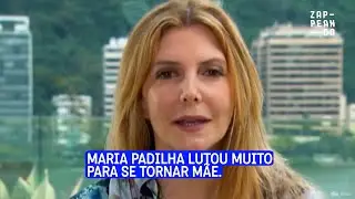 A atriz Maria Padilha só se tornou mãe após os 50 anos