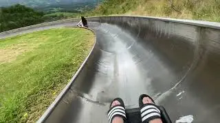 Whole Bobsled ride for beginners at Jamberoo