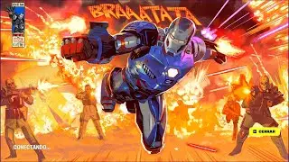 MAQUINA DE GUERRA (ESTILO IRON PATRIOT) Mejor skin del pase? Fortnite GAMEPLAY CAP5 TEMP4