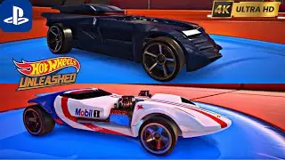 HOT WHEELS UNLEASHED - Batmobile 2019 e Twin Mill 2021 - PS5 - Gameplay 4k