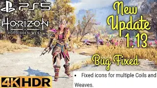 Fixed Icons of Multiple Coils & Weaves Horizon Forbidden West Update 1.13 Patch PS5 Gameplay 4K HDR