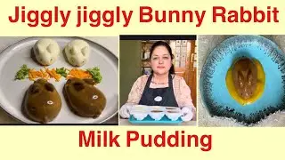 How to make wobbly Bunny Rabbit Pudding |jiggly rabbit pudding | Milk Pudding | panna cotta 